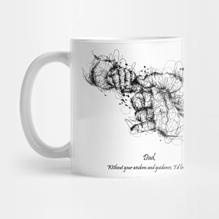 Father's Guide Scribble Style Mug